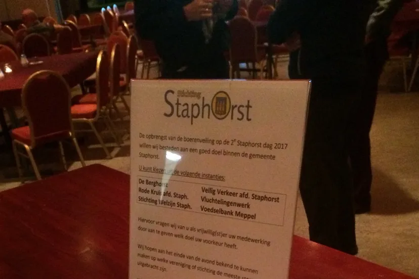 stichting staphorst veiling opbrengst be veen