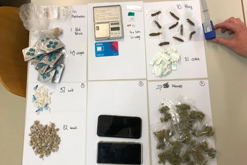 supermarkt drugs politie