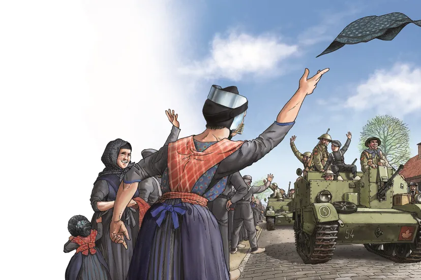 wachten op de canadezen plaat