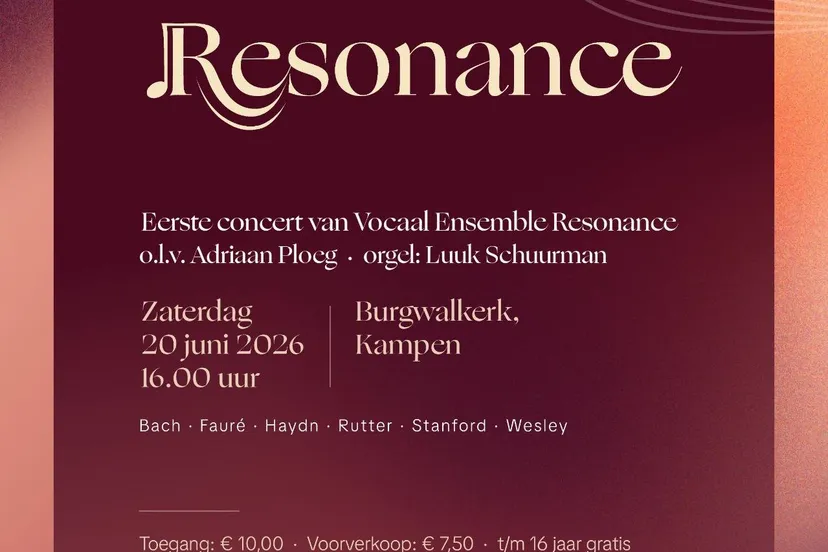 Affiche Resonance 20 juni 2026