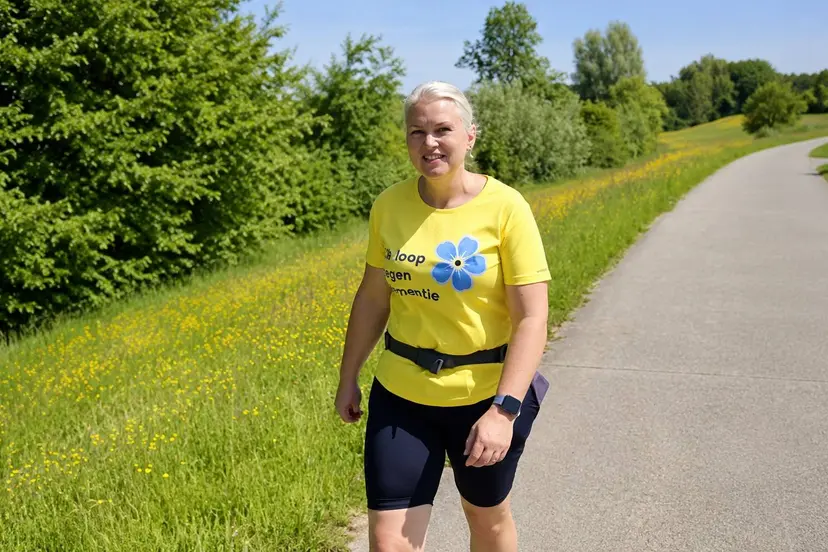 Rensje-Vos-wandelt-voor-training