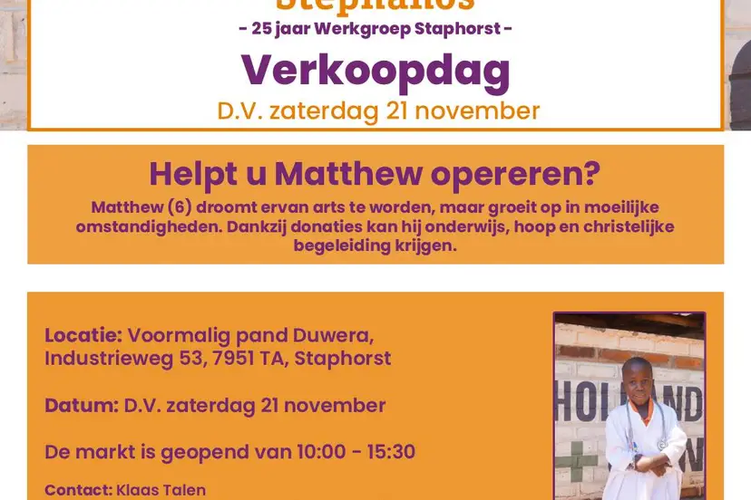 Verkoopdag Stephanos 2026