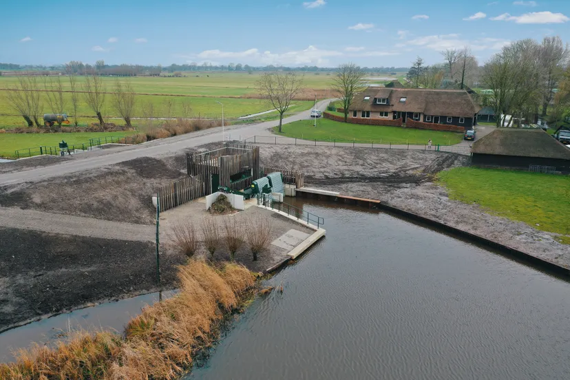 gemaal cellemuiden luchtfoto dichtbij