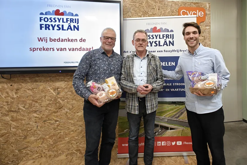 V.l.n.r. Jan Slager, Bouwe de Boer en Jens van der Laan