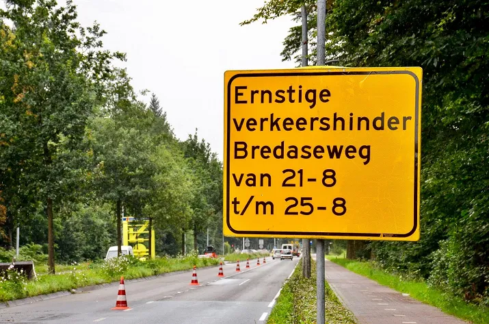 afsluiting bredaseweg tilburg
