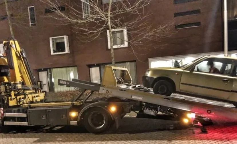 auto in beslag