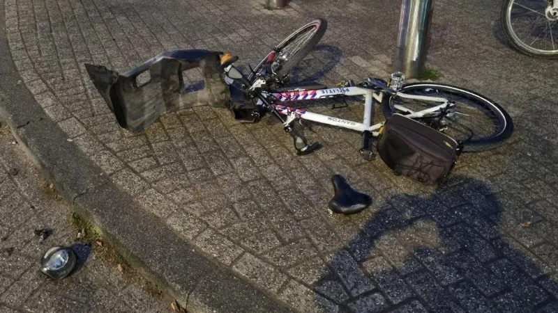 biker aangereden