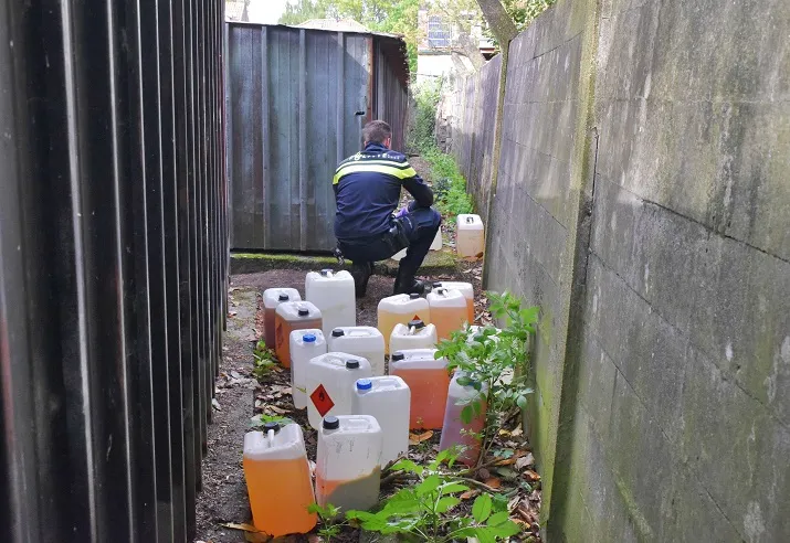 drugsdumping in woonwijk