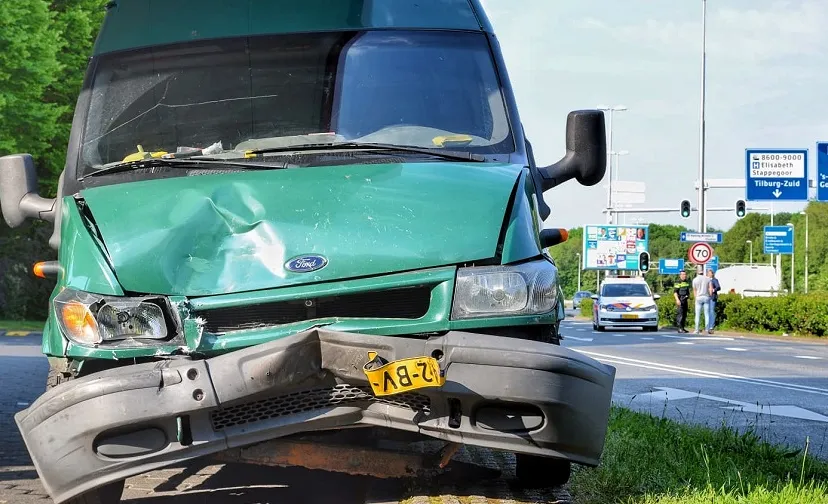 ongeluk ringbaan west zuid