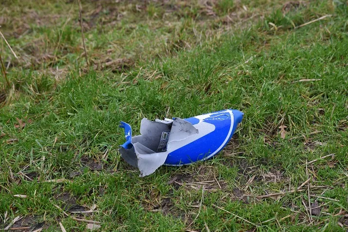 opgeblazen verkeersbord 21