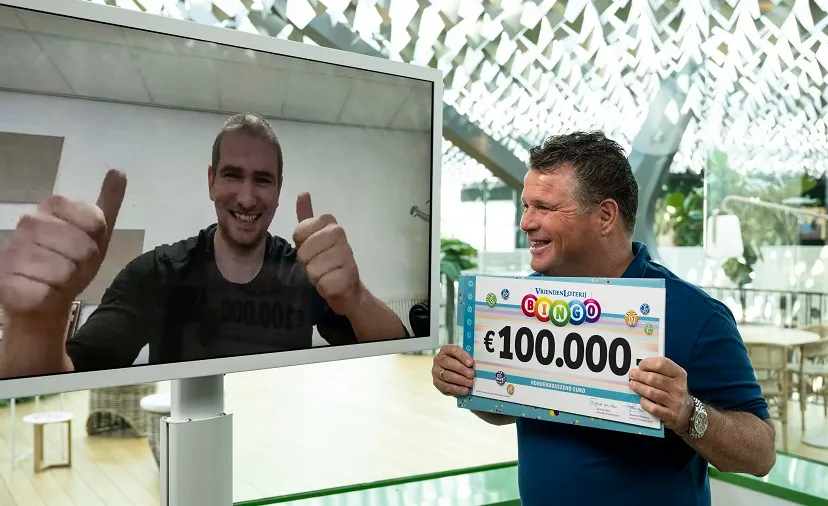 patrick uit tilburg verrast door vriendenloterij ambassadeur wolter kroes met 100000 euro