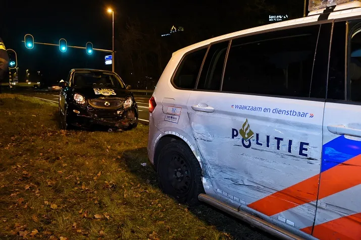 politie botsing blaakweg