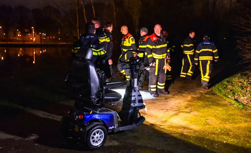 scootmobiel te water