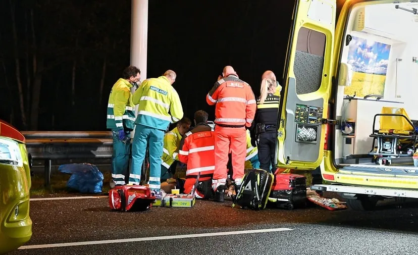 voetganger aangereden op a58