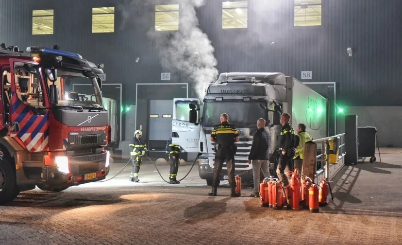 vrachtwagen brand