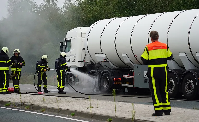 vrachtwagen met gas