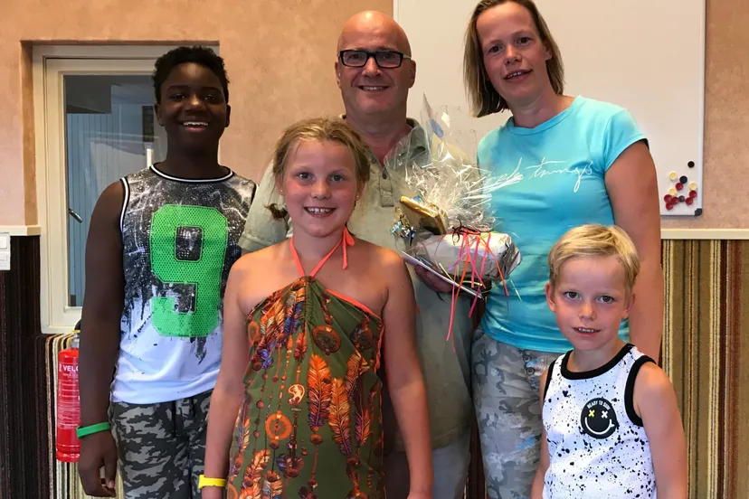 foto jubilaris marcel van nieuwland en gezin