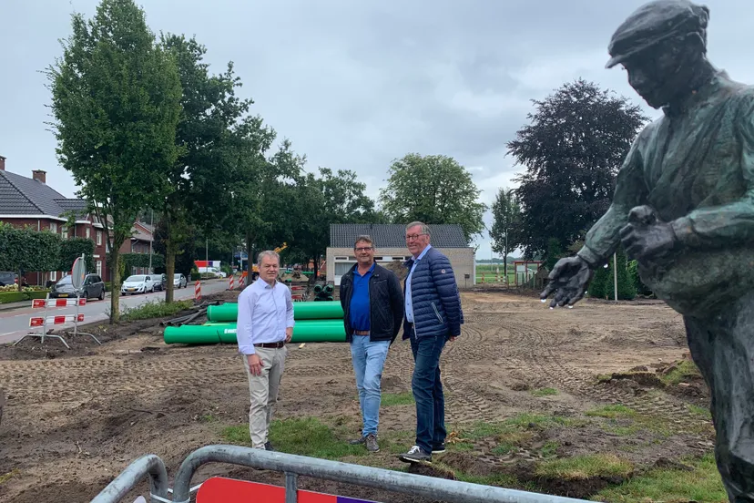 foto werkgroep herinrichting entree fleringen