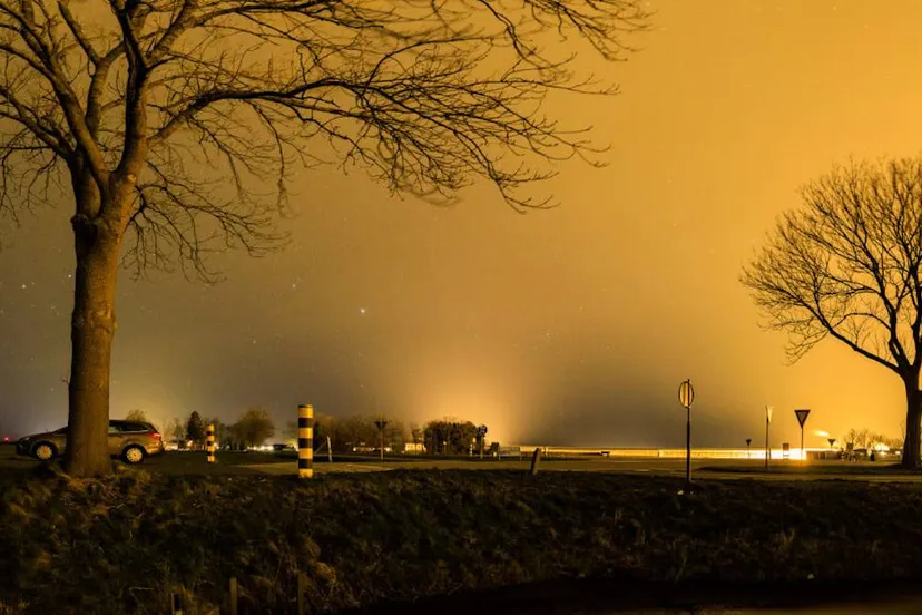 Lichtvervuiling in de nacht