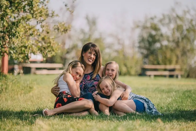 Vrouw met kinderen