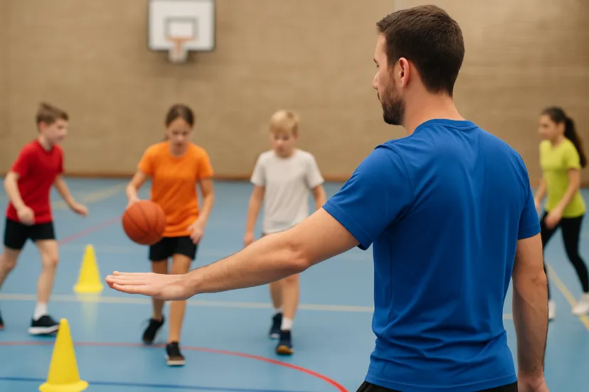 Trainer geeft sportles - ChatGPT