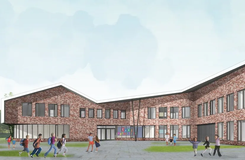 1 perspectief schoolplein