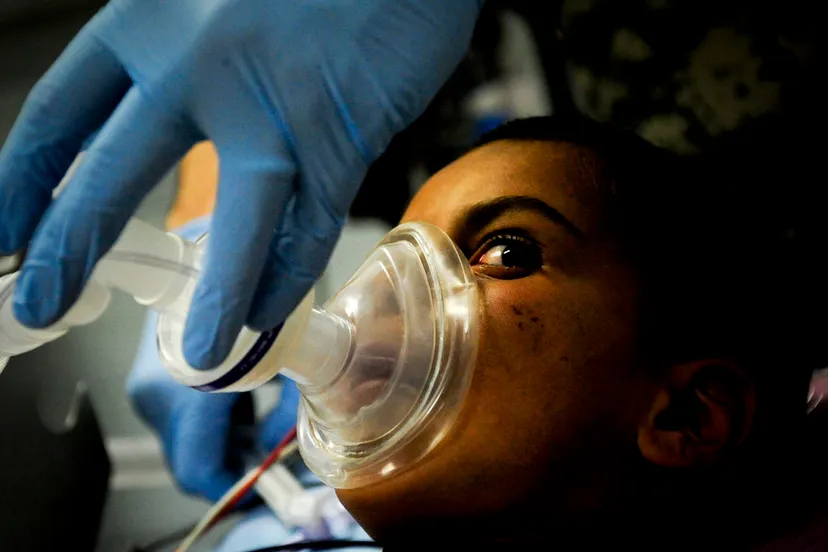 1280px preoxygenation before anesthetic induction