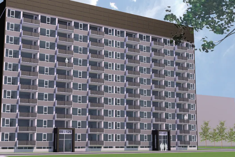 beeld 1 impressie flat henriettedreef