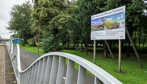 bouwbord nieuwe zandpad