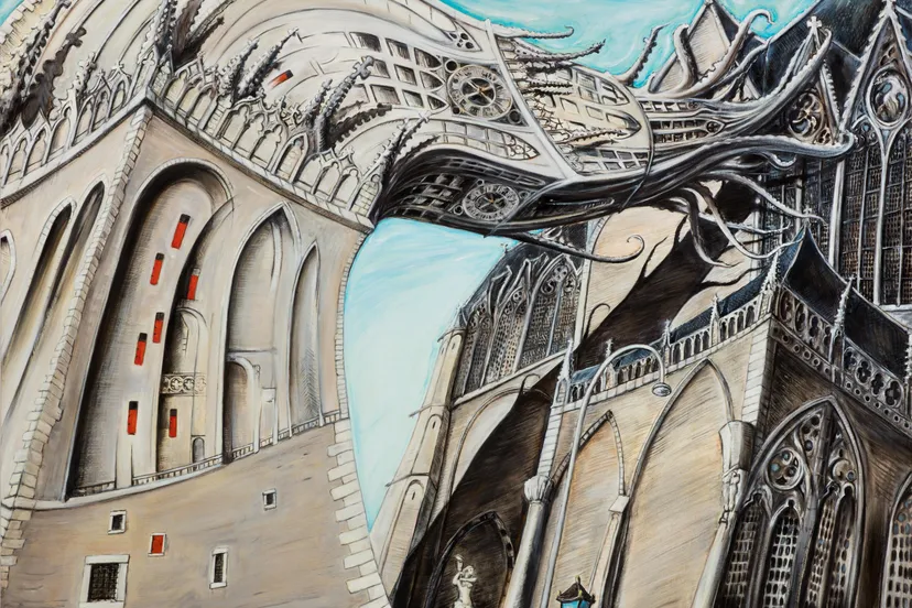 de utrechtse domtoren die weer aan de domkerk wil vastgroeien