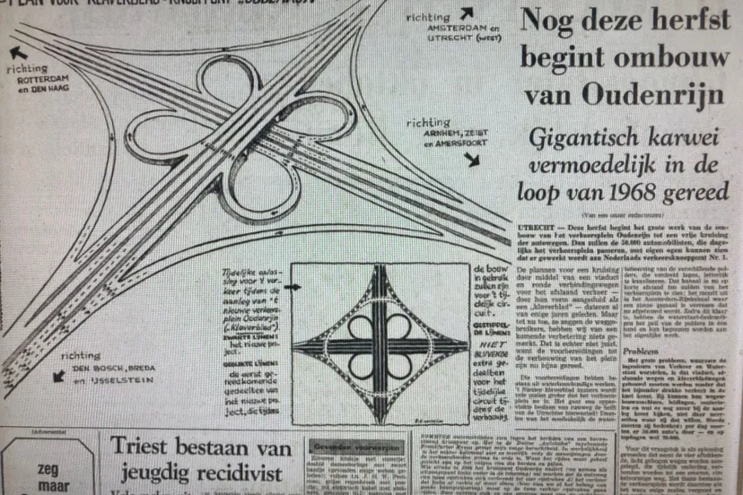 een klaverblad bij oudenrijn