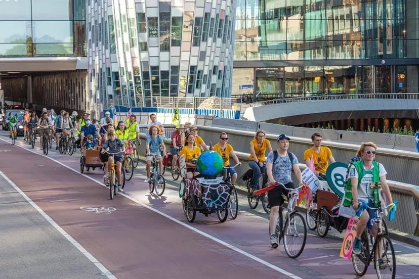 fietsdemonstratie amelisweerd