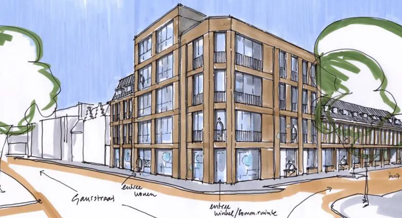 gansstraat 143 147 schets