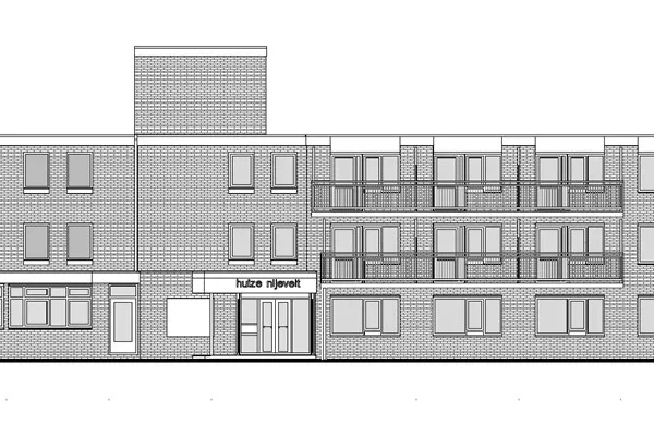 gemengd wonen nijevelt tekening voorgevel