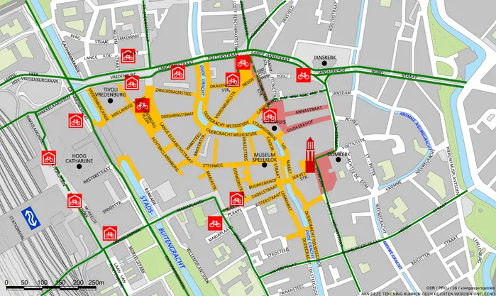 kaartje voetgangersgebied