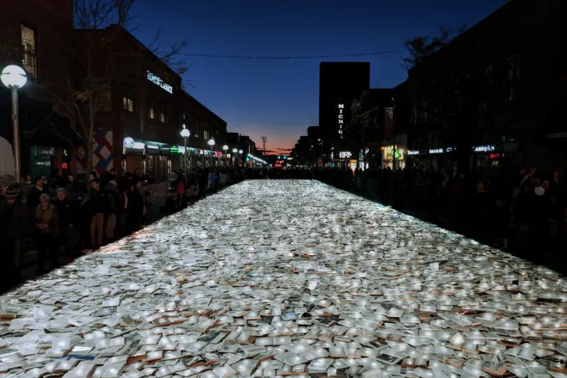 literature vs traffic luzinterruptus foto john eikost 2