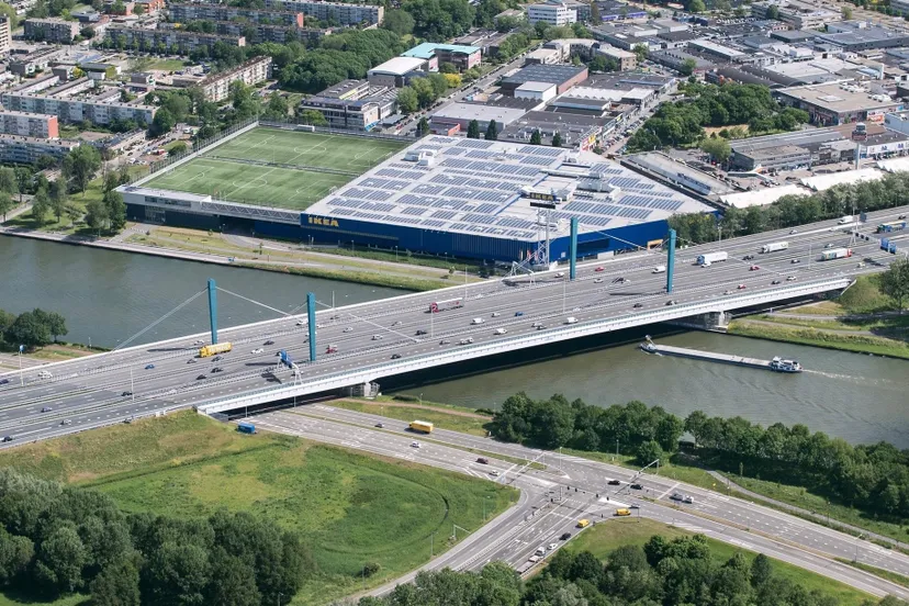 luchtfoto a12 galecopperbrug