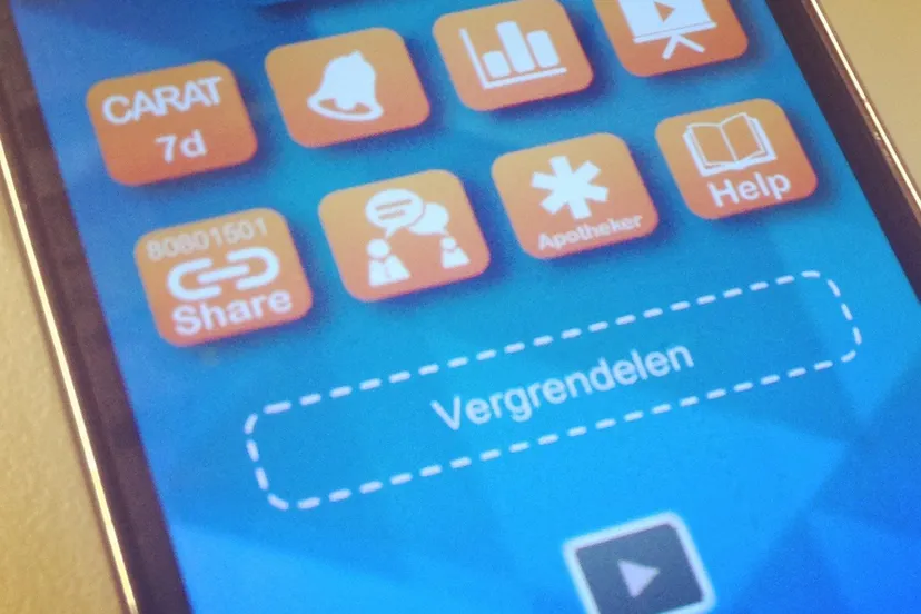 medicijnapp op telefoon