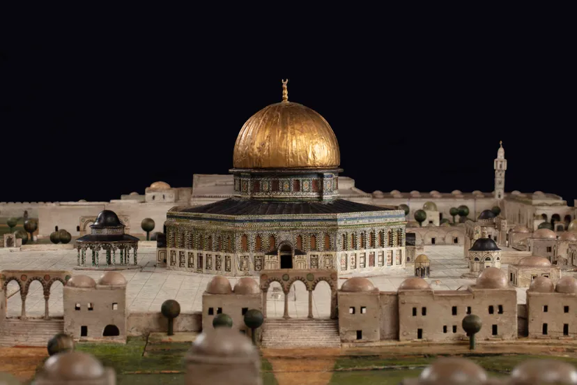 model van de tempelberg haram al sharif detail conrad schlick foto ruben de heer