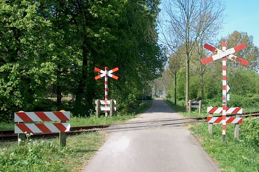 onbeveiligde spoorwegovergang