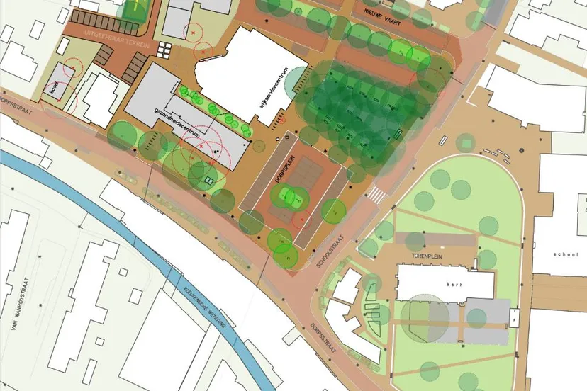 ontwerp dorpsplein vleuten