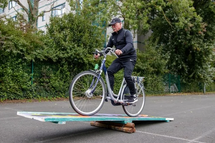 op de fiets training