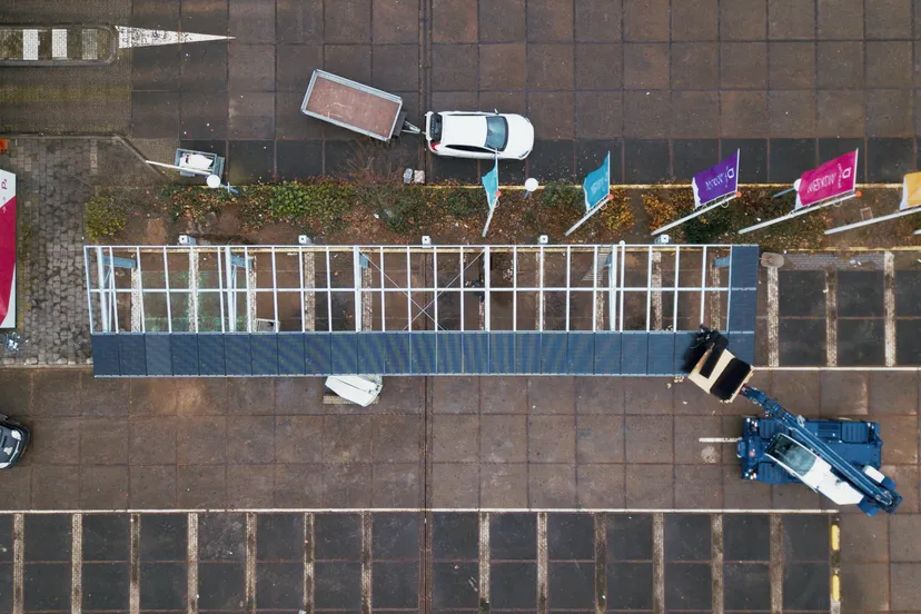 plaatsing zonnecarports jaarbeurs 3