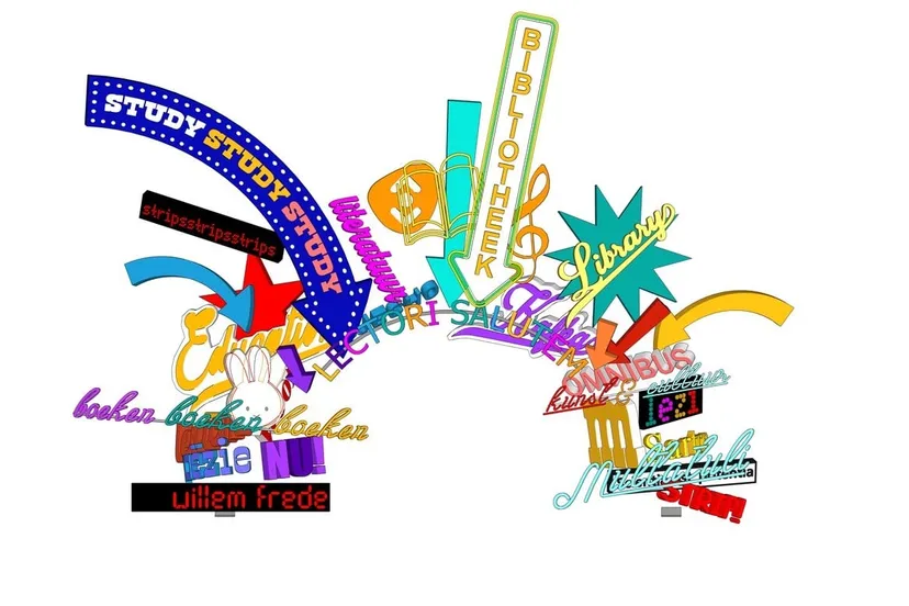 schets kunstwerk maarten baas