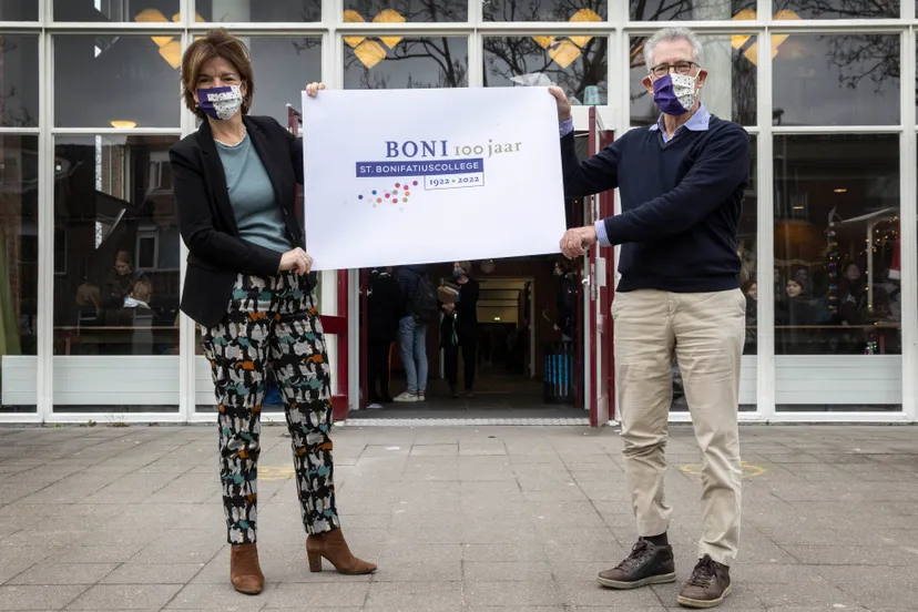 ton drubbel en hanneke schreuder onthulling lustrumlogo 2020