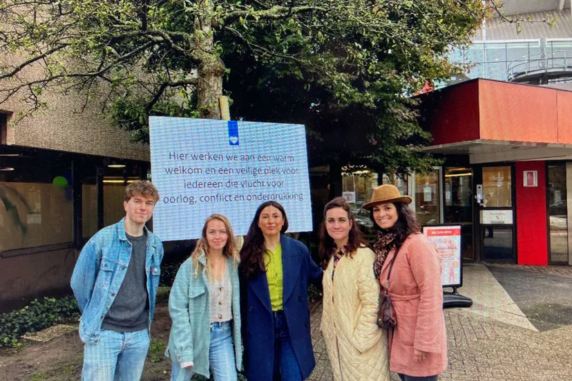 actie asielzoekerscentra