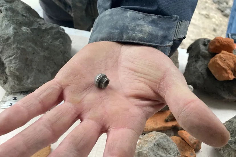 zilveren kop van haarnaald