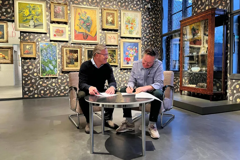 jeroen van hooff ceo koninklijke jaarbeurs en bart rutten artistiek directeur centraal museum