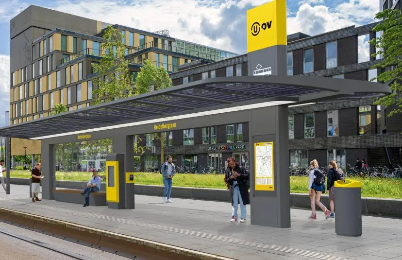 artist impression tramhalte render heidelberglaan