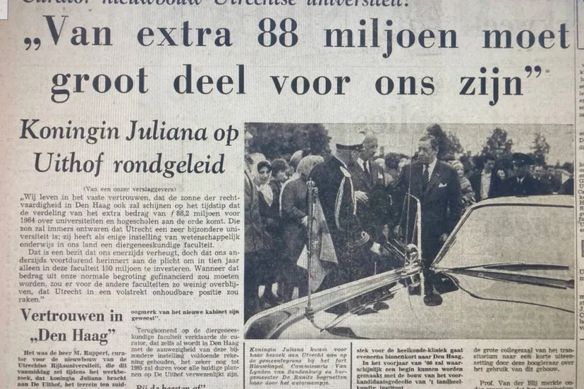 koningin op bezoek uithof